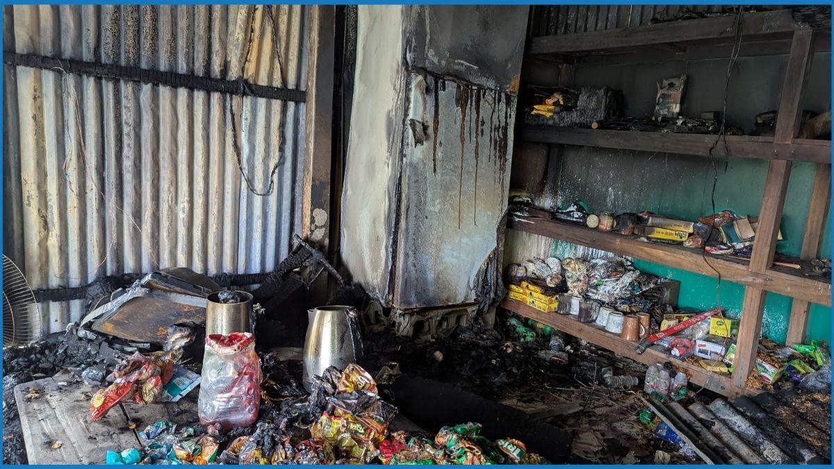ধামরাইয়ে মুদি দোকানে অগ্নিসংযোগের অভিযোগ