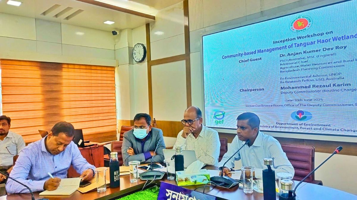 টাঙ্গুয়ার হাওর রক্ষায় সম্প্রদায়ভিত্তিক ব্যবস্থাপনায় কর্মশালা