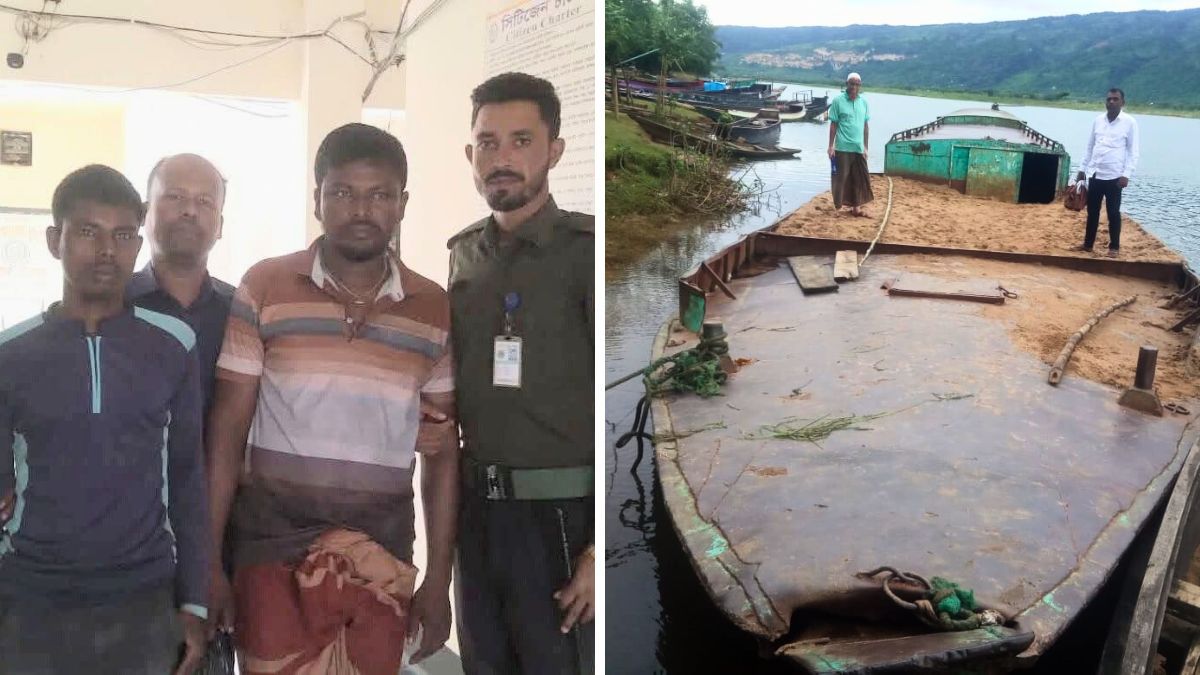 মাহারাম নদী থেকে অবৈধ বালু উত্তোলন, ২ জনের কারাদণ্ড