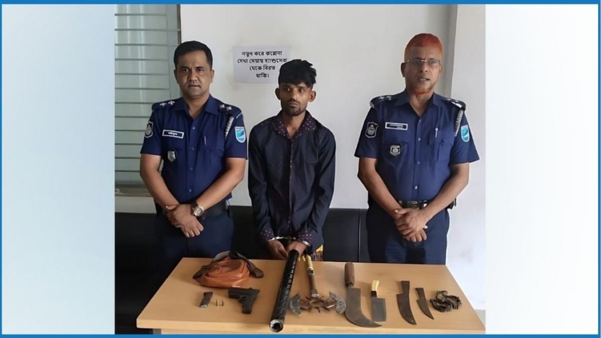সাভারে আগ্নেয়াস্ত্রসহ যুবক গ্রেপ্তার