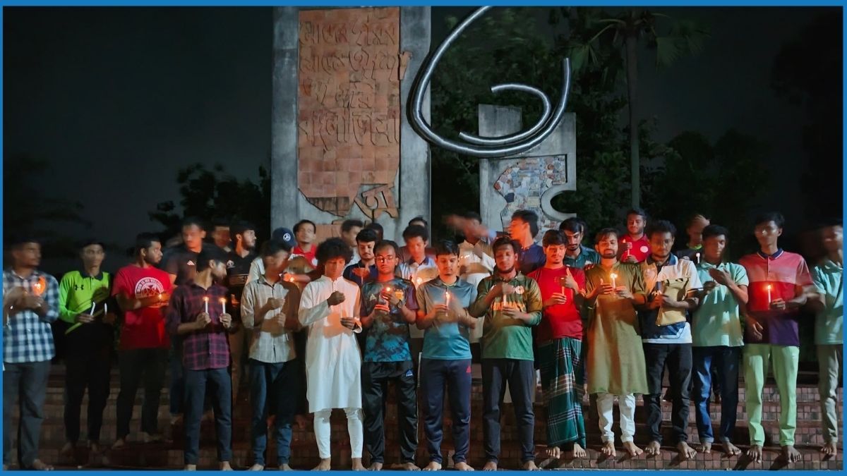 কুবিতে মোমবাতি প্রজ্বলন করে ‘জুলাই স্মৃতিচারণ’