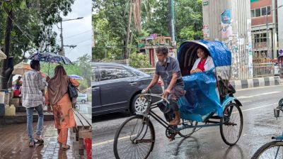রাজধানীতে একদিনে ২৪ মিলিমিটার বৃষ্টি, আজও সম্ভাবনা