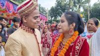 প্রেমের টানে নওগাঁয় মালয়েশিয়ান তরুণী, বসলেন বিয়ের পিঁড়িতে