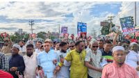 সোনারগাঁয়ে বিএনপির ৩১ দফা বাস্তবায়নে শ্রমিক দলের গণসংযোগ