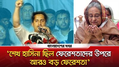 শেখ হাসিনা ছিল ফেরেশতাদের উপরে আরও বড় ফেরেশতা : সারজিস আলম