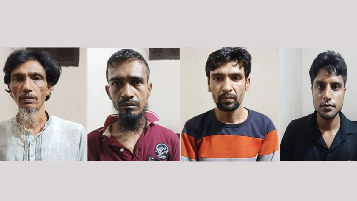 কালীগঞ্জে ৩ কেজি গাঁজাসহ ৪ মাদক কারবারি গ্রেপ্তার