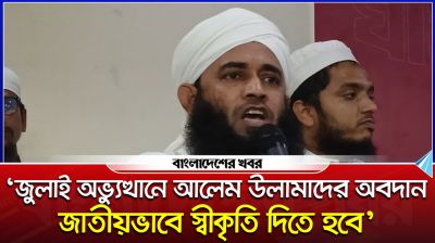 'জুলাই অভ্যুত্থানে আলেমদের অবদান জাতীয়ভাবে স্বীকৃতি দিতে হবে’