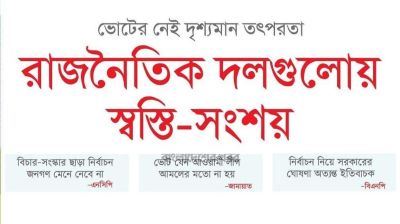 রাজনৈতিক দলগুলোয় স্বস্তি-সংশয়