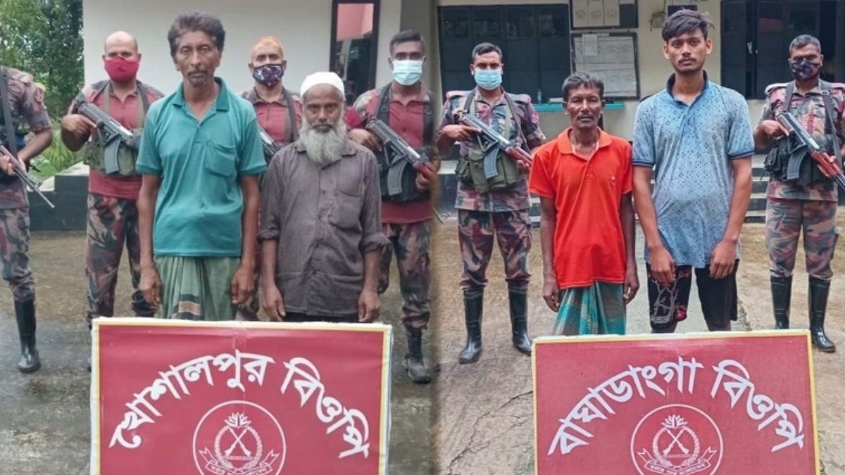 অবৈধভাবে বাংলাদেশে প্রবেশ, মহেশপুর সীমান্তে আটক ৮