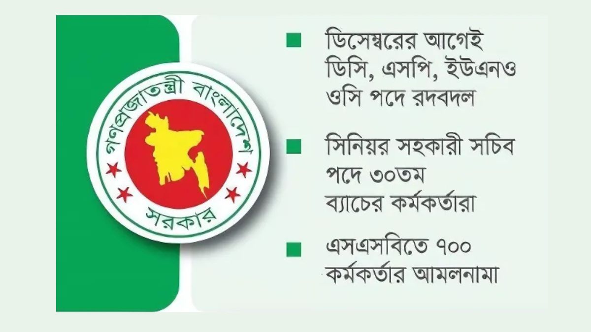 চলতি মাসেই আসছে দুই স্তরের পদোন্নতি, ভাগ্য খুলছে তিন শতাধিক কর্মকর্তার
