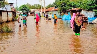 কালিয়াকৈরে আঞ্চলিক সড়কে জলাবদ্ধতা, চরম ভোগান্তিতে সাধারণ মানুষ