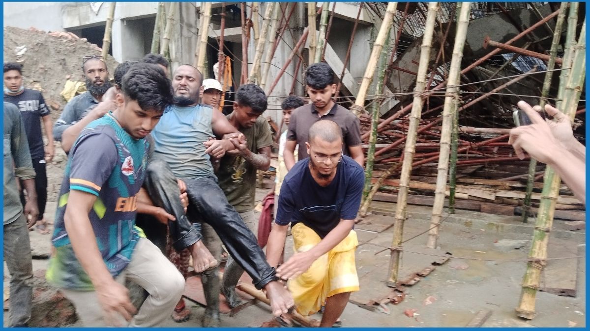 নজরুল বিশ্ববিদ্যালয়ে নির্মাণাধীন ভবনের ছাদ ধসে ১০ শ্রমিক আহত