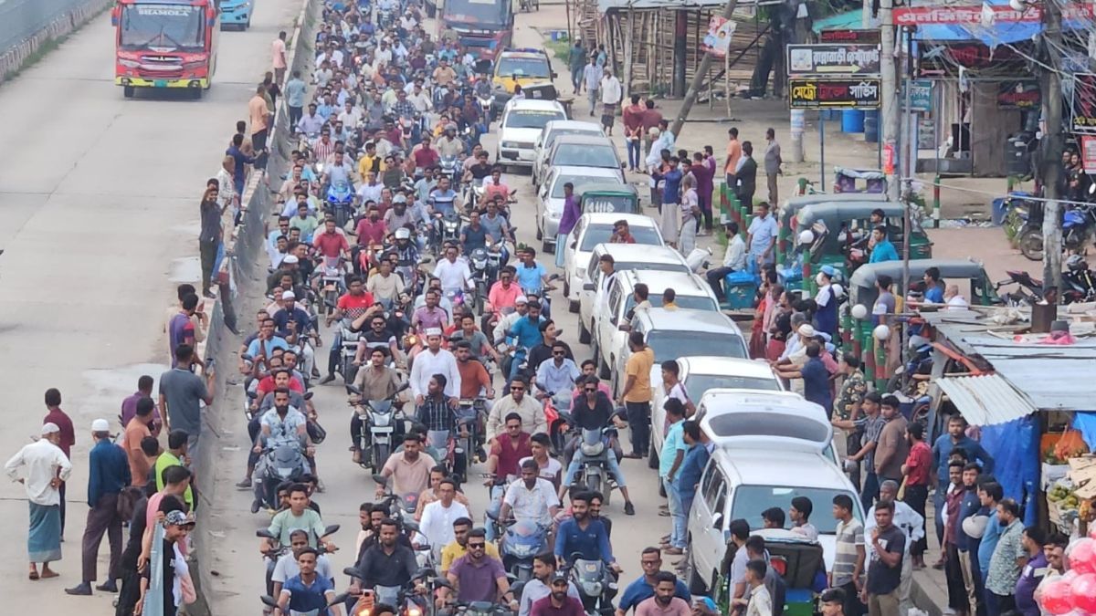 জুলাই-আগস্ট গণঅভ্যুত্থান স্মরণে মিরসরাইয়ে বিএনপির শোভাযাত্রা