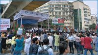 ছাত্রদলের সমাবেশে নেতাকর্মীদের ঢল