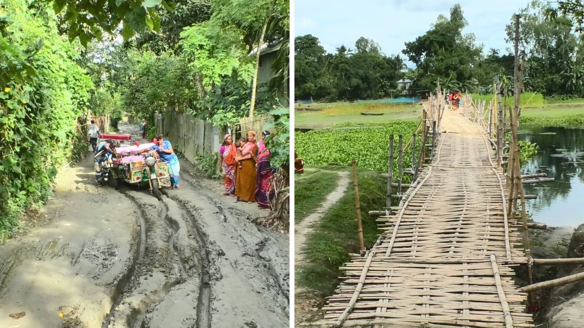 কুড়িগ্রামে সেতু না থাকায় সীমাহীন দুর্ভোগে অর্ধলক্ষাধিক মানুষ