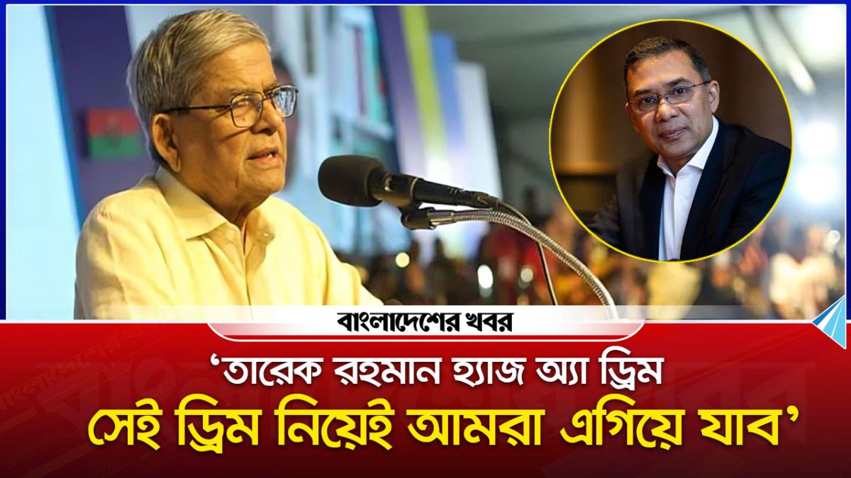 ‘তারেক রহমান হ্যাজ অ্যা ড্রিম, সেই ড্রিম নিয়েই আমরা এগিয়ে যাব’