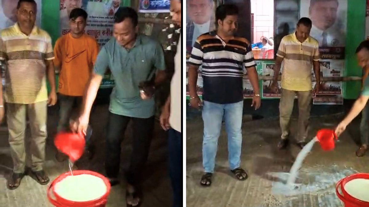 কমিটিতে ‘আওয়ামী লীগার’, কালিয়াকৈরে বিএনপি অফিসে দুধ ঢেলে প্রতিবাদ