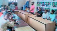 সাংবাদিক তুহিন হত্যায় জড়িতদের বিচারের দাবিতে গৌরনদীতে প্রতিবাদ সভা
