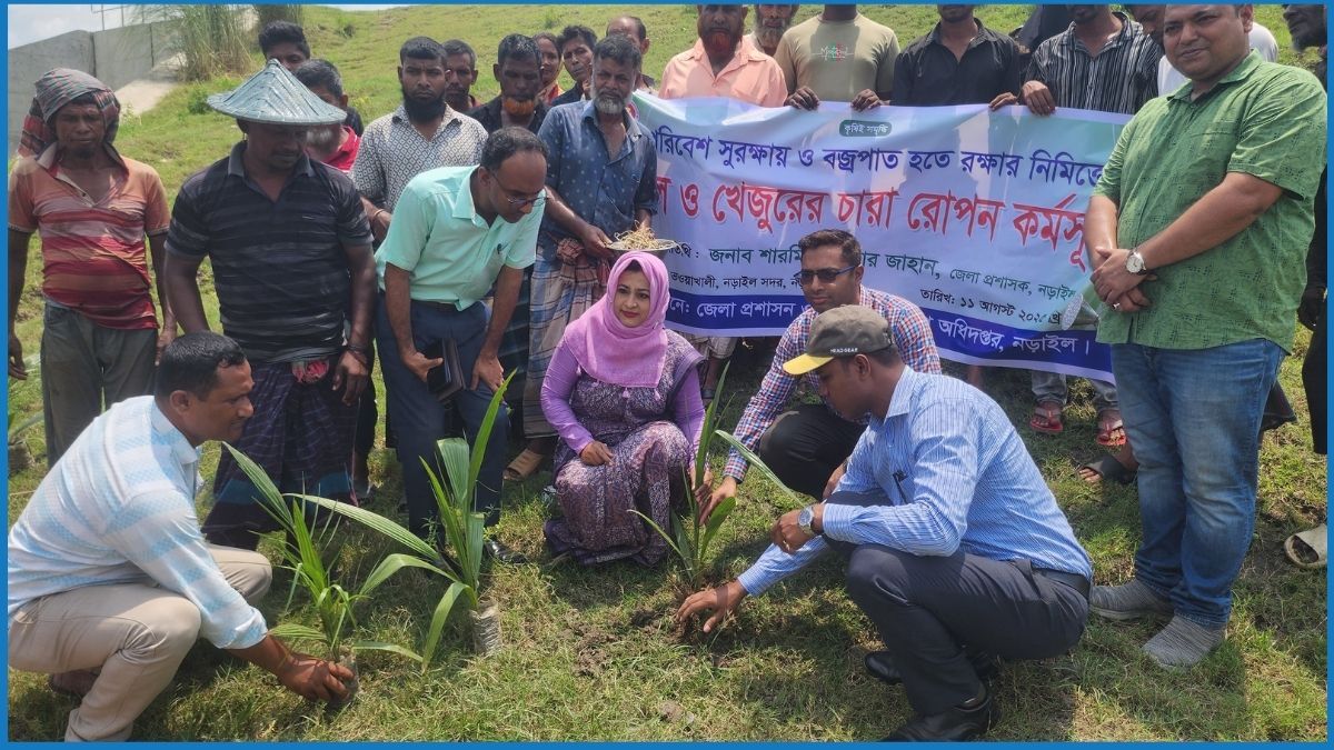 পরিবেশ রক্ষায় নড়াইলে বৃক্ষরোপণ কর্মসূচি
