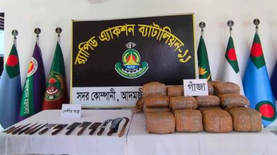 সোনারগাঁয়ে ৬ ডাকাত আটক, দেশীয় অস্ত্র উদ্ধার