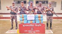 ফেনী সীমান্তে অভিযান, ২৮ কেজি ভারতীয় গাঁজা জব্দ