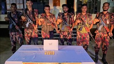 ঝিনাইদহে আড়াই কোটি টাকার স্বর্ণের বার জব্দ