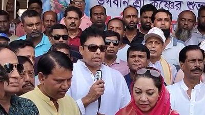 শ্রীকৃষ্ণের জন্মাষ্টমী উপলক্ষে ‌ফরিদপুরে বর্ণাঢ্য শোভাযাত্রা