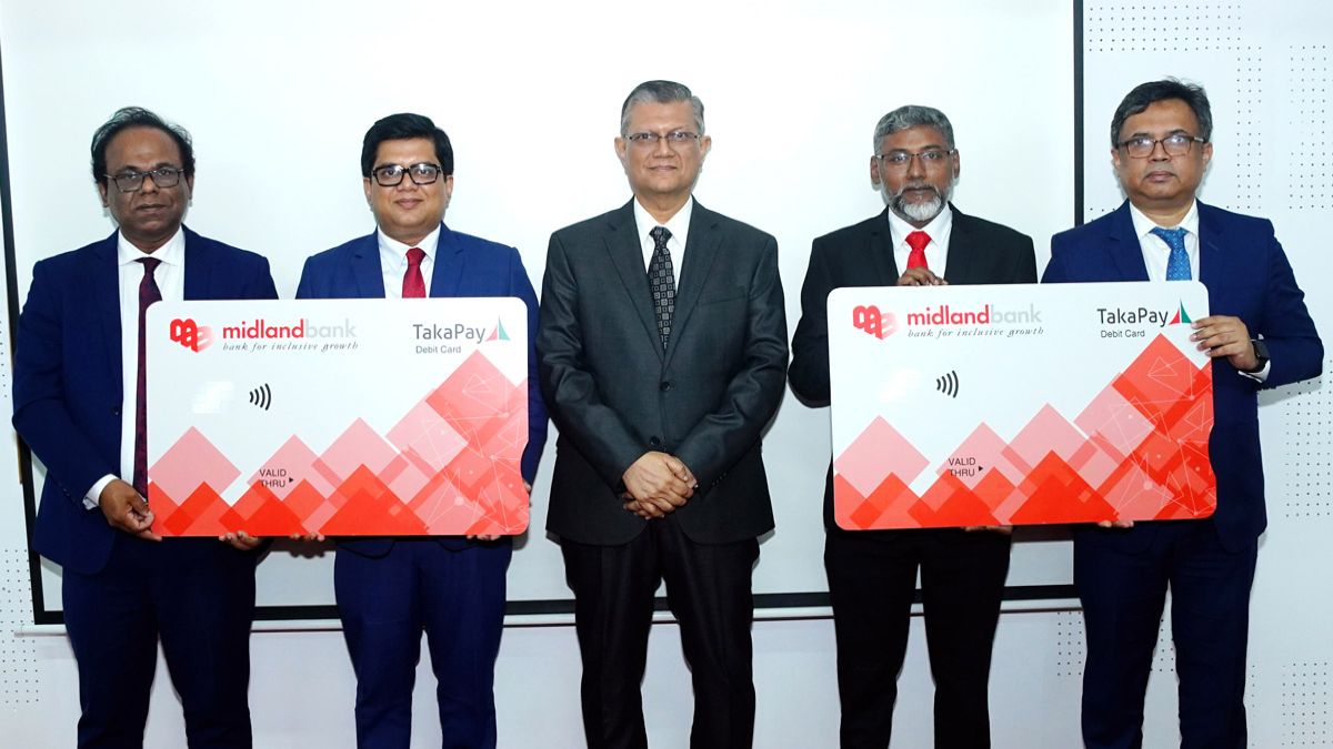 মিডল্যান্ড ব্যাংকের ‘টাকা পে কার্ড’ উদ্বোধন