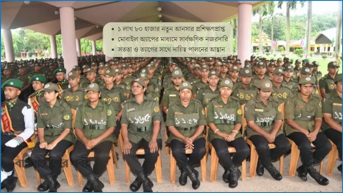 নির্বাচনে সাড়ে ৬ লাখ আনসার মোতায়েন