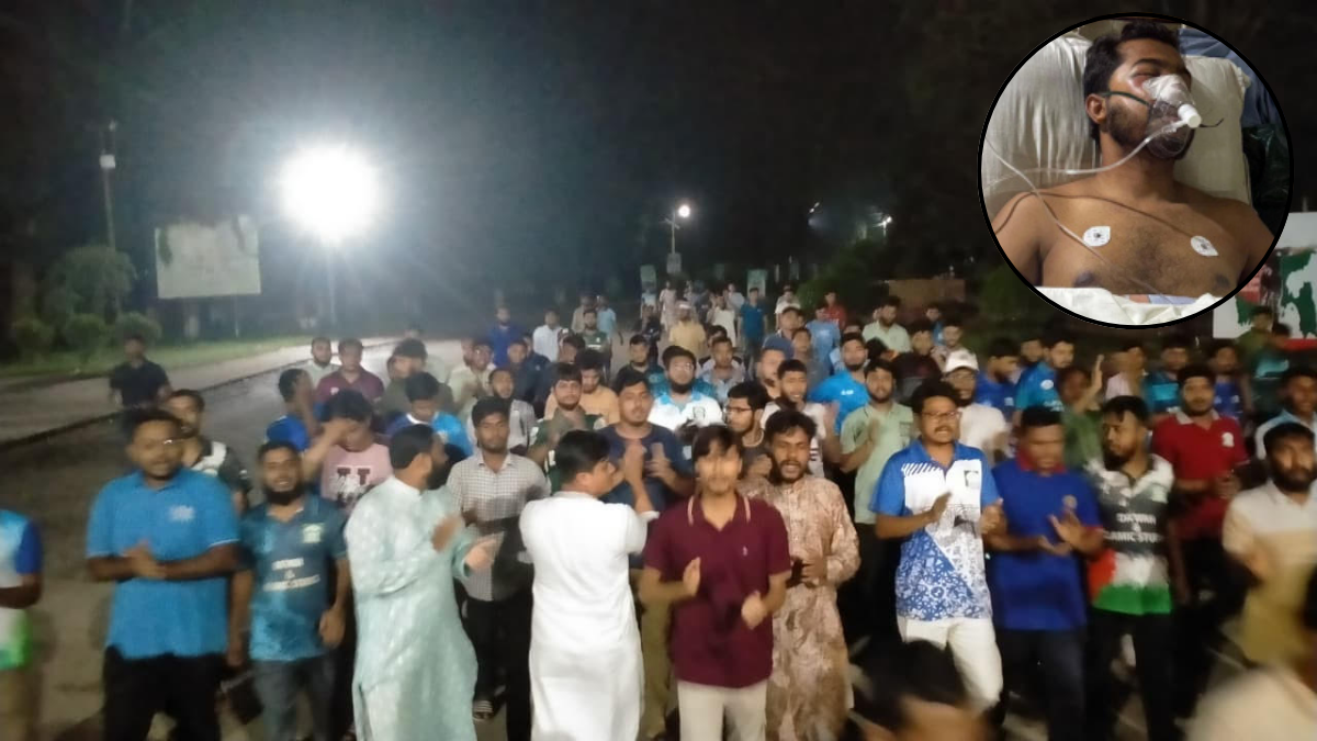 ভিপি নুরের ওপর হামলার প্রতিবাদে মধ্যরাতে উত্তাল ইবি
