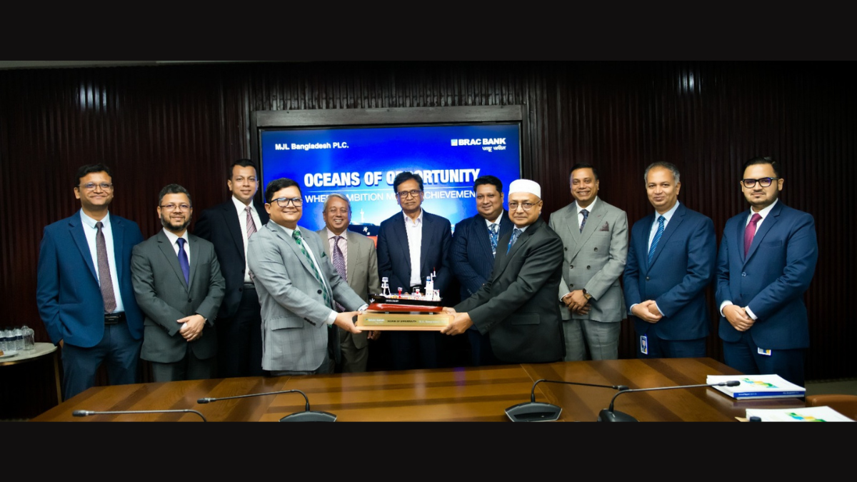 দুটি সমুদ্রগামী ‘আফ্রাম্যাক্স’ অয়েল ট্যাংকার কিনতে এমজেএল বাংলাদেশকে অর্থায়ন সুবিধা দিয়েছে ব্র্যাক ব্যাংক