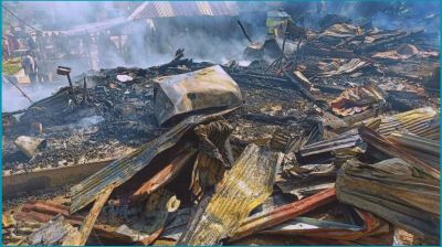 খাগড়াছড়িতে অগ্নিকাণ্ডে ৮ দোকান পুড়ে ছাই