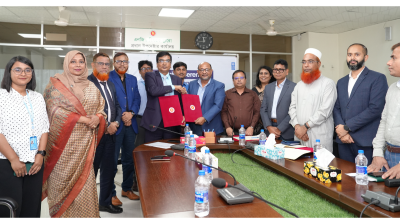 অনলাইনে ফি-চার্জ আদায়ে এনজিও বিষয়ক ব্যুরোর সাথে সোনালী ব্যাংকের চুক্তি