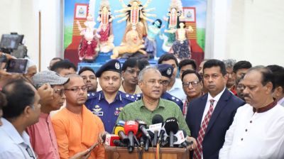 পূজায় কোনো ধরনের নিরাপত্তা ঝুঁকি নেই : স্বরাষ্ট্র উপদেষ্টা