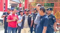 শ্রীপুরে দুর্গোৎসবের নিরাপত্তা পরিদর্শনে র‍্যাব কমান্ডার