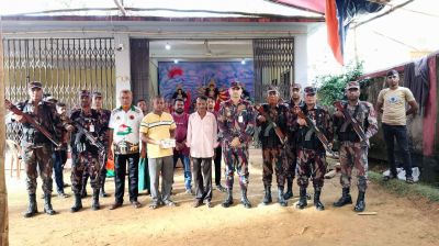 খাগড়াছড়িতে ২২ পূজা মন্ডপে নিরাপত্তা জোরদার