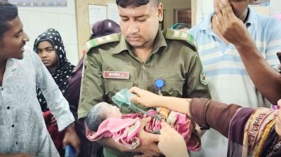 মেহেরপুরের বাঁশবাগান থেকে উদ্ধার নবজাতক