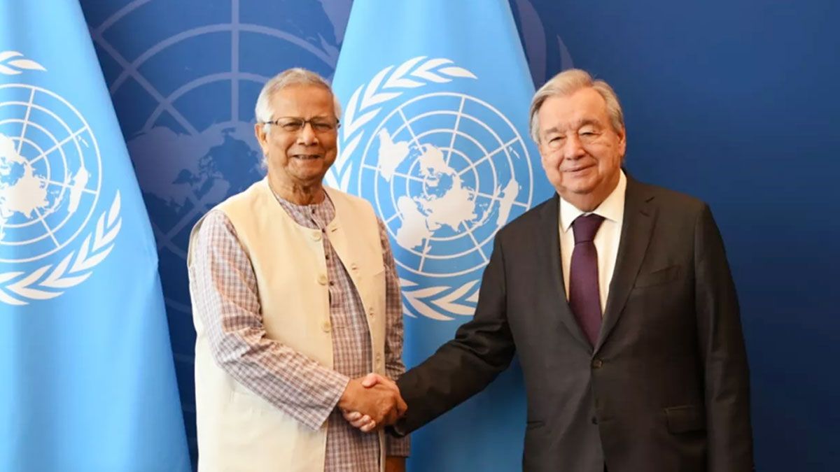 আসন্ন নির্বাচন ঘিরে জাতিসংঘ মহাসচিবের সহায়তা চাইলেন প্রধান উপদেষ্টা