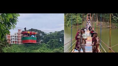 বান্দরবানে দুর্গাপূজা-ছুটিতে পর্যটকের ঢল