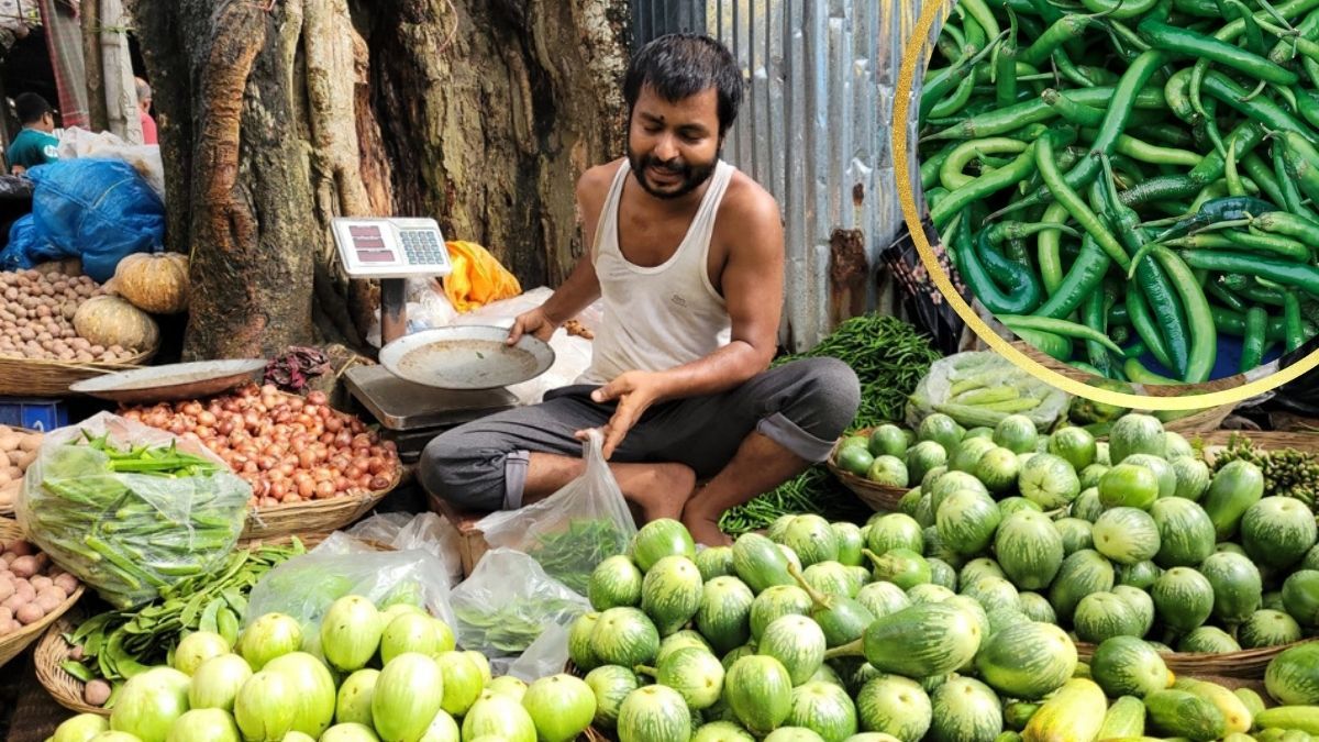 ঝাঁঝ বেড়েছে মরিচের, চোখ রাঙাচ্ছে বেগুন