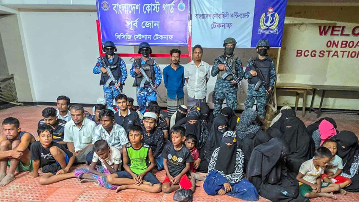 টেকনাফের গহিন পাহাড় থেকে শিশুসহ ৩৮ জন উদ্ধার, আটক দুই