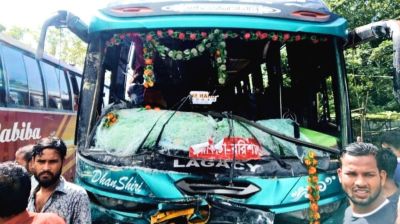 পটুয়াখালীতে র‌্যাবের মিনিবাস-বাস সংঘর্ষে শিশুসহ নিহত ৩, আহত ৩০