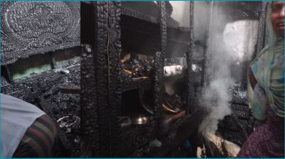 শ্রীপুরে অগ্নিকাণ্ডে ভাড়া বাড়ির ২১ কক্ষ পুড়ে ছাই
