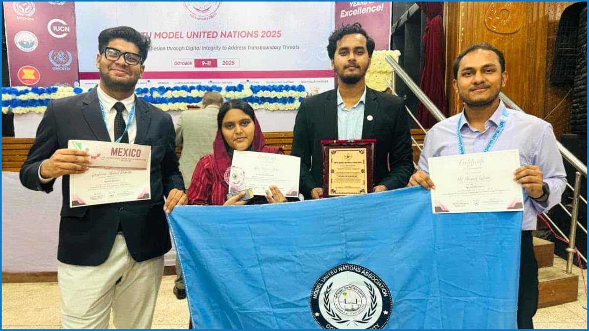 মডেল ইউনাইটেড নেশনস কনফারেন্সে কুবি শিক্ষার্থীদের ৩ পুরস্কার জয়