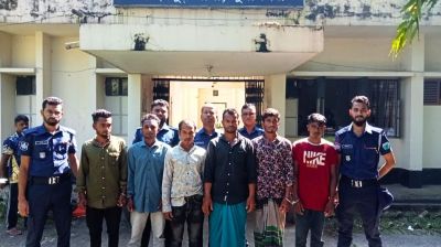 তাহিরপুরে নদী রক্ষায় অভিযান, ৬ জনের কারাদণ্ড