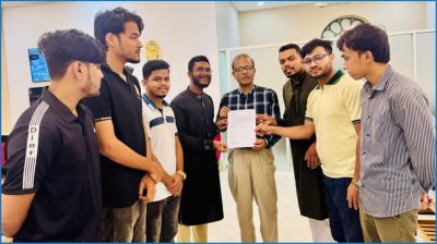 ওয়েবসাইটে ফলাফল প্রকাশের দাবিতে জবি ছাত্রদলের স্মারকলিপি