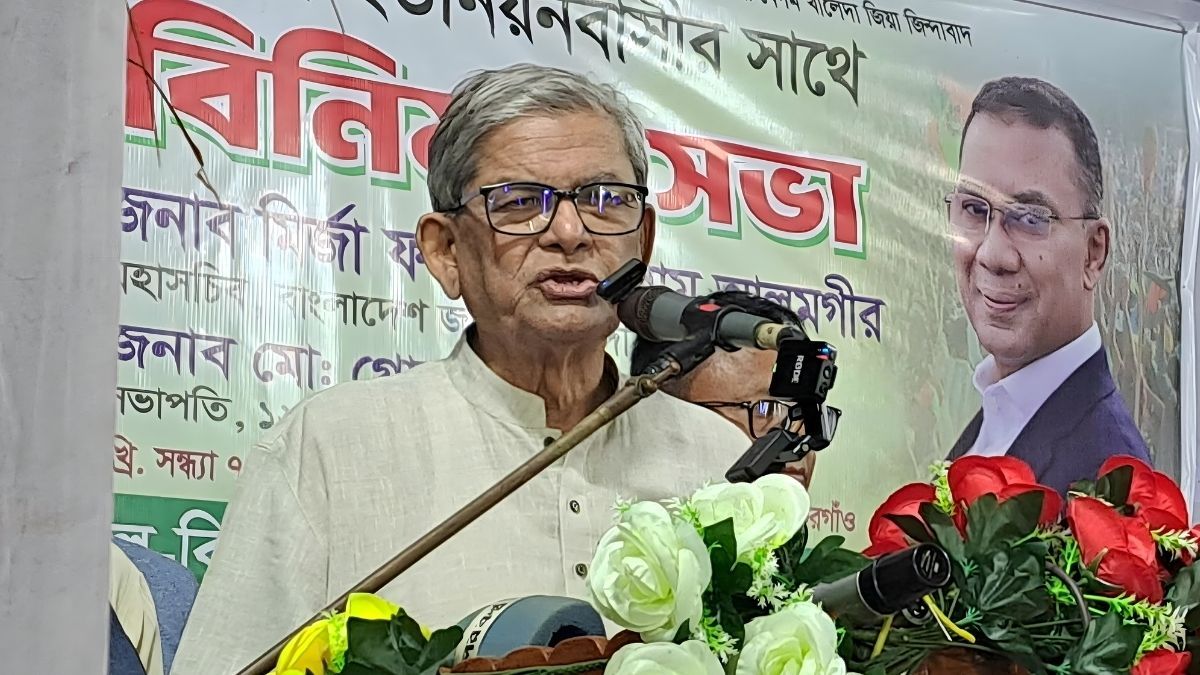 বিভেদের রাজনীতি আর চাই না : মির্জা ফখরুল