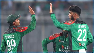 রিশাদের  ঘূর্ণিতে ৭৪ রানের বড় জয় বাংলাদেশের
