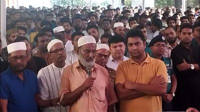 জবি ছাত্র জুবায়েদ হত্যা, জানাজার নামাজে যা বললেন তার বাবা