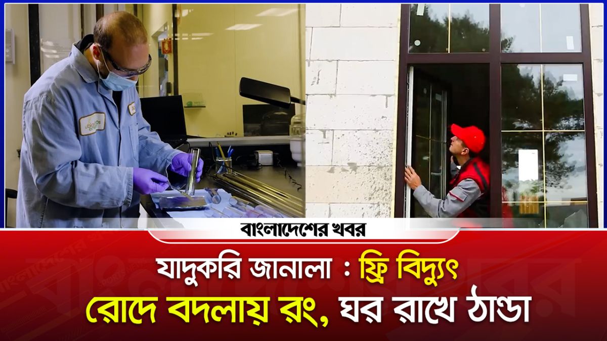 যাদুকরি জানালা রোদে বদলায় রং, ঘর রাখে ঠান্ডা সাথে বিদ্যুৎ ফ্রি
